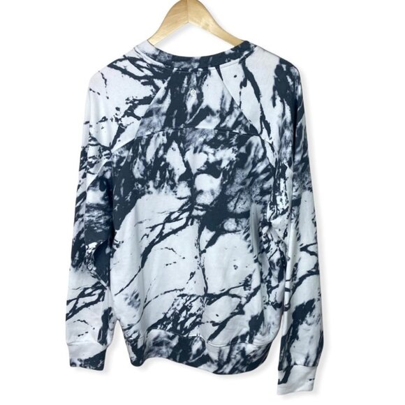 NWT Nordstrom Zella Jamie Ink Splatter Crew Sweatshirt Size Medium Oversize Boho - Picture 5 of 10